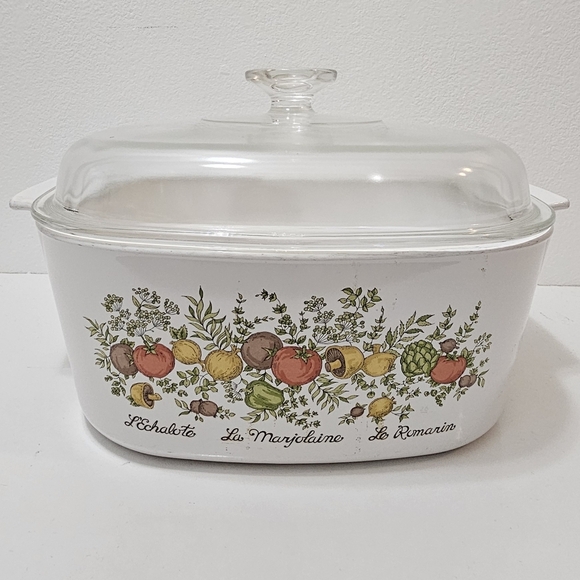 Vintage Corningware Spice of Life Casserole Dish with Glass Lid 5-Quart A-5-B - Picture 4 of 10